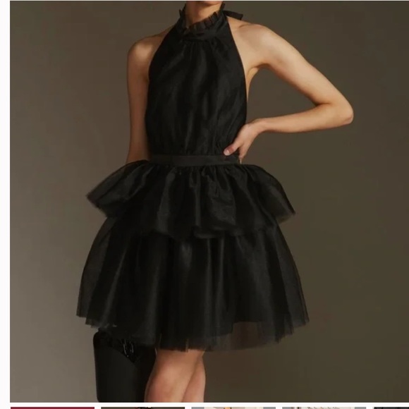 Anthropologie | Dresses | Anthropologie Hutch Tulle Halter Mini Dress |  Poshmark